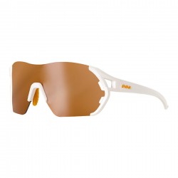 Gafas Eassun Veleta blanco mate con lentes espejadas marrón